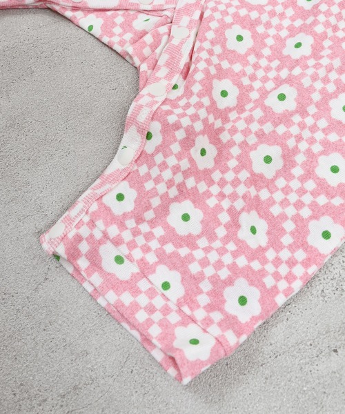 Ocean&Ground(オーシャン&グラウンド)の「半袖ロンパス/Flower Tile(ロンパース・キッズ・ピンク/ブルー・70)」の8枚目の写真