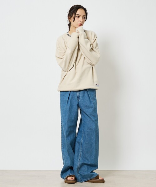 FRUIT OF THE LOOM(フルーツオブザルーム)の「【FRUIT OF THE LOOM(フルーツオブザルーム)】COZY SOFT FLEECE PULLOVER / フリーススウェット/ユニセックス/【WEB限定】(スウェット・メンズ・ブラック/アイボリー/ブラウン・L/XL/M)」の4枚目の写真