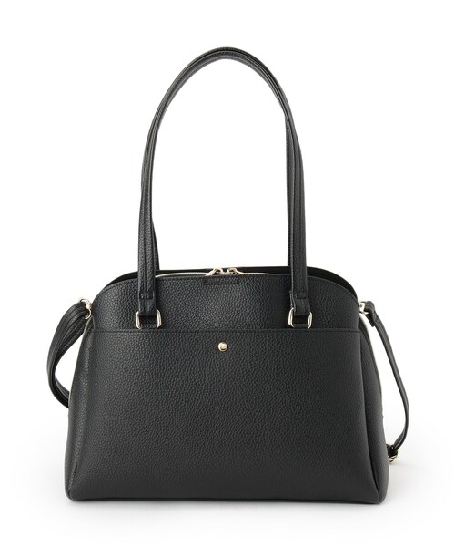 SHOO・LA・RUE（シューラルー）の「【軽量/2WAY】ロングハンドル ラウンドトートバッグ（トートバッグ・レディース・ベージュ/グレー/ブラック・00）」の18枚目の写真