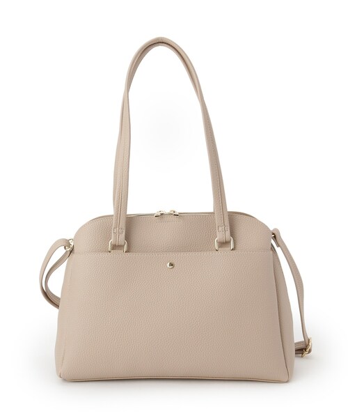 SHOO・LA・RUE（シューラルー）の「【軽量/2WAY】ロングハンドル ラウンドトートバッグ（トートバッグ・レディース・ベージュ/グレー/ブラック・00）」の17枚目の写真