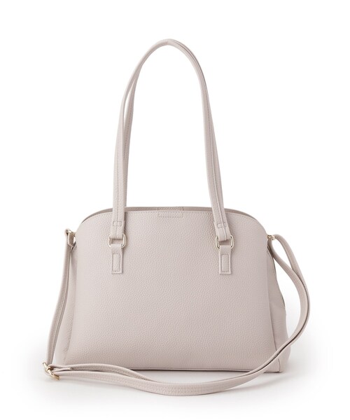 SHOO・LA・RUE（シューラルー）の「【軽量/2WAY】ロングハンドル ラウンドトートバッグ（トートバッグ・レディース・ベージュ/グレー/ブラック・00）」の14枚目の写真