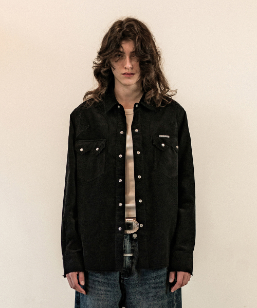 THEVINYLHOUSE(ザバイニルハウス)の「CORDUROY WESTERN SHIRTS BLACK(シャツ/ブラウス・メンズ・その他・S/M)」の2枚目の写真