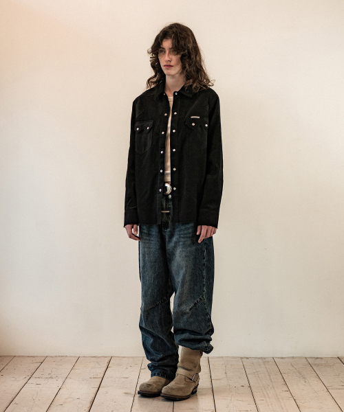 THEVINYLHOUSE(ザバイニルハウス)の「CORDUROY WESTERN SHIRTS BLACK(シャツ/ブラウス・メンズ・その他・S/M)」の4枚目の写真