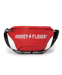 Monkey Flower（モンキーフラワー）の「共用ロゴウエストバッグ MF9ABG05U RED（ボディバッグ/ウエストポーチ）」
