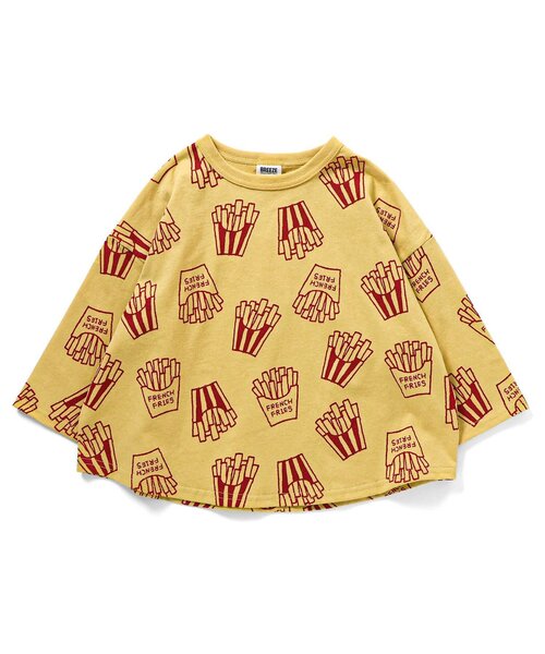 BREEZE（ブリーズ）の「ファニー総柄Tシャツ（Tシャツ/カットソー・キッズ・アイボリー/サックスブルー/イエロー・80/90/100/110/120/130）」の8枚目の写真