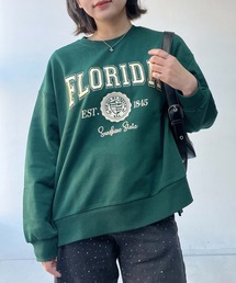 AS KNOW AS plus（アズノゥアズプラス）の「〇カレッジロゴ刺繍オーバーサイズスウェット【UNISEX ITEM】（スウェット）」