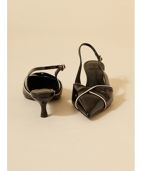 SNIDEL（スナイデル）の「ツイストリボンパンプス（パンプス・レディース・ブラック/ピンク/ブラウン/ドット/イエロー・L/M/S）」の20枚目の写真