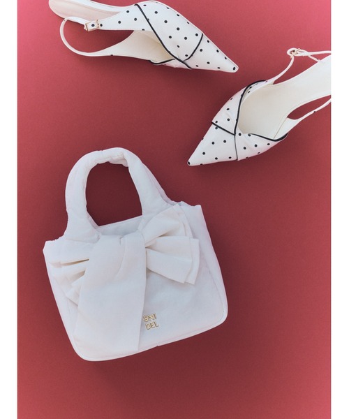 SNIDEL（スナイデル）の「ツイストリボンパンプス（パンプス・レディース・ブラック/ピンク/ブラウン/ドット/イエロー・L/M/S）」の8枚目の写真