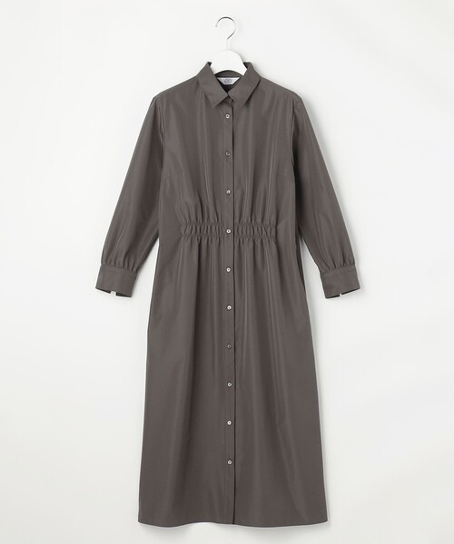 J.PRESS（ジェイプレス）の「【WEB限定カラーあり】TC ライトタンブラー シャツワンピース（ワンピース・レディース・ベージュ系/ブラック系/グレー系・9/11）」の13枚目の写真