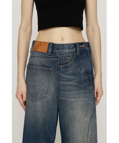 SLY(スライ)の「【2026SS新作】BACK TO FRONT DENIM PT バックトゥフロントデニムパンツ 冬服 春服(デニムパンツ・レディース・ブルー・2/1/0)」の7枚目の写真