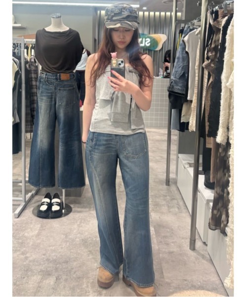 SLY（スライ）の「【2026SS新作】BACK TO FRONT DENIM PT バックトゥフロントデニムパンツ 冬服 春服（デニムパンツ・レディース・ブルー・2/1/0）」の11枚目の写真