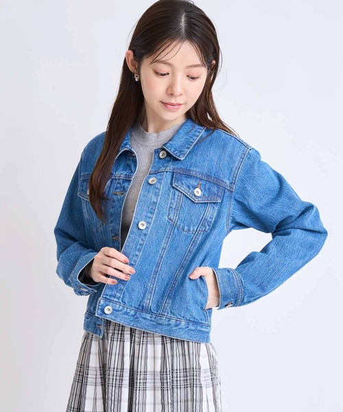 NOELA(ノエラ)の「デニムジャケット(デニムジャケット・レディース・ダークインディゴブルー/インディゴブルー・フリー)」の4枚目の写真