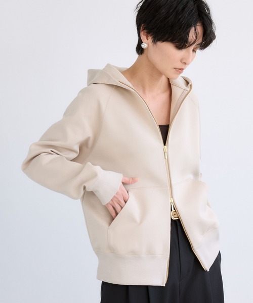 BARNYARDSTORM（バンヤードストーム）の「BARNYARDSTORM / NEW Wフェイスパーカー【WEB限定カラー・WEB限定サイズL】（パーカー・レディース・サックスブルー/グレー/ホワイト/ベージュ/オートミール・S/M/L）」の4枚目の写真