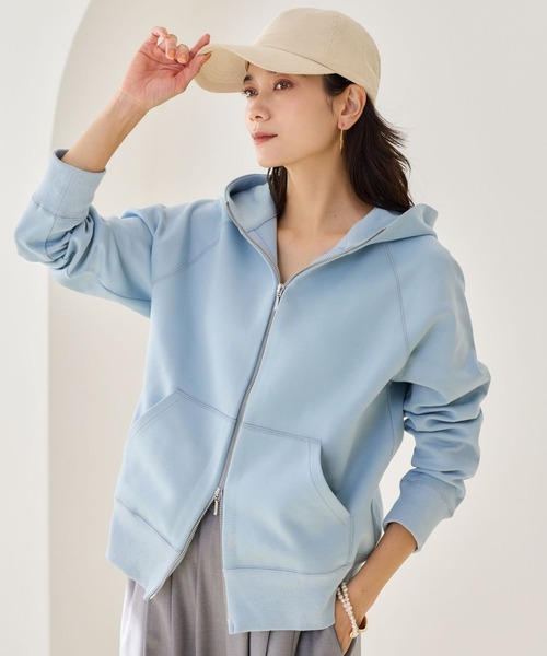 BARNYARDSTORM（バンヤードストーム）の「BARNYARDSTORM / NEW Wフェイスパーカー【WEB限定カラー・WEB限定サイズL】（パーカー・レディース・サックスブルー/グレー/ホワイト/ベージュ/オートミール・S/M/L）」の5枚目の写真