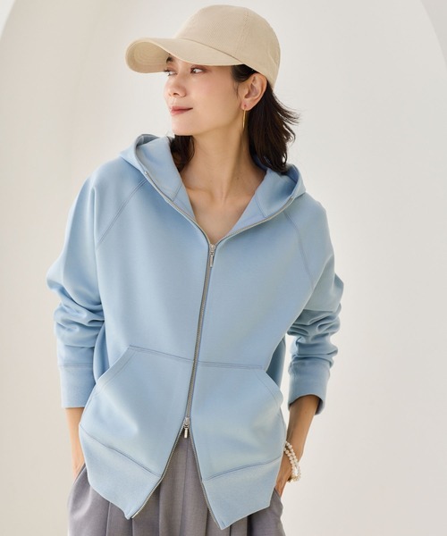 BARNYARDSTORM（バンヤードストーム）の「BARNYARDSTORM / NEW Wフェイスパーカー【WEB限定カラー・WEB限定サイズL】（パーカー・レディース・サックスブルー/グレー/ホワイト/ベージュ/オートミール・S/M/L）」の6枚目の写真