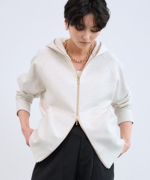 BARNYARDSTORM（バンヤードストーム）の「BARNYARDSTORM / NEW Wフェイスパーカー【WEB限定カラー・WEB限定サイズL】（パーカー・レディース・サックスブルー/グレー/ホワイト/ベージュ/オートミール・S/M/L）」の15枚目の写真