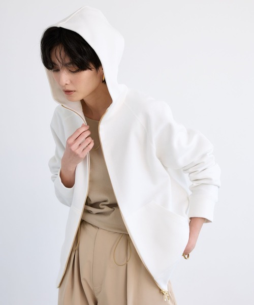 BARNYARDSTORM（バンヤードストーム）の「BARNYARDSTORM / NEW Wフェイスパーカー【WEB限定カラー・WEB限定サイズL】（パーカー・レディース・サックスブルー/グレー/ホワイト/ベージュ/オートミール・S/M/L）」の14枚目の写真