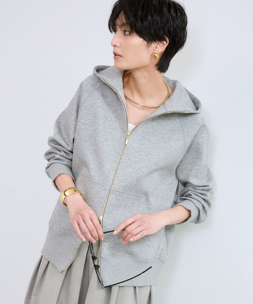 BARNYARDSTORM（バンヤードストーム）の「BARNYARDSTORM / NEW Wフェイスパーカー【WEB限定カラー・WEB限定サイズL】（パーカー・レディース・サックスブルー/グレー/ホワイト/ベージュ/オートミール・S/M/L）」の12枚目の写真