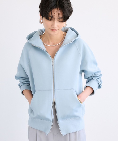 BARNYARDSTORM（バンヤードストーム）の「BARNYARDSTORM / NEW Wフェイスパーカー【WEB限定カラー・WEB限定サイズL】（パーカー・レディース・サックスブルー/グレー/ホワイト/ベージュ/オートミール・S/M/L）」の18枚目の写真