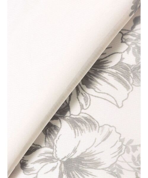 MERCURYDUO（マーキュリーデュオ）の「ブーケ花柄ニットドッキングワンピース（ワンピース・レディース・ベージュ/ラベンダー/ブラック・MEDIUM/SMALL）」の9枚目の写真