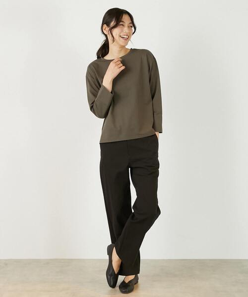 MELROSE claire(メルローズ クレール)の「《定番》TCツイルストレッチストレートパンツ(一部WEB限定サイズ)(その他パンツ・レディース・カーキ/アイボリー/ベージュ/ブラック・2/5/3/4)」の7枚目の写真