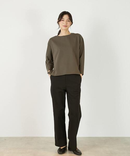 MELROSE claire(メルローズ クレール)の「《定番》TCツイルストレッチストレートパンツ(一部WEB限定サイズ)(その他パンツ・レディース・カーキ/アイボリー/ベージュ/ブラック・2/5/3/4)」の8枚目の写真