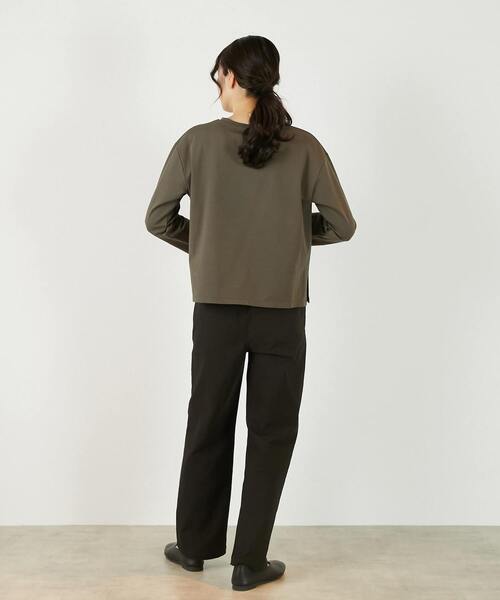MELROSE claire(メルローズ クレール)の「《定番》TCツイルストレッチストレートパンツ(一部WEB限定サイズ)(その他パンツ・レディース・カーキ/アイボリー/ベージュ/ブラック・2/5/3/4)」の10枚目の写真