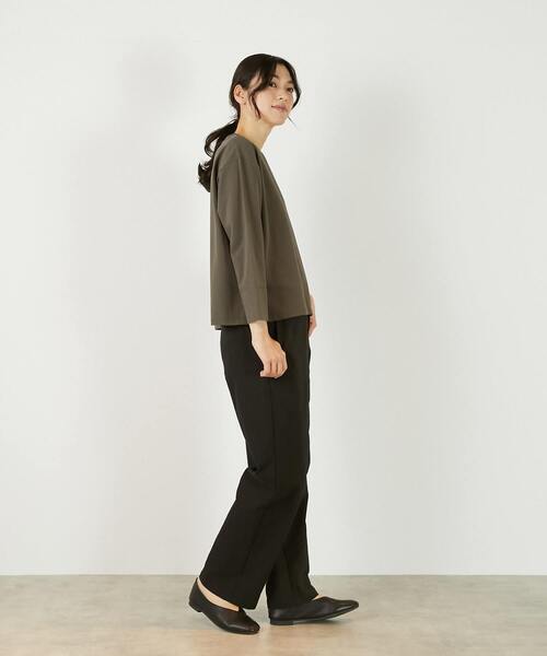 MELROSE claire(メルローズ クレール)の「《定番》TCツイルストレッチストレートパンツ(一部WEB限定サイズ)(その他パンツ・レディース・カーキ/アイボリー/ベージュ/ブラック・2/5/3/4)」の13枚目の写真