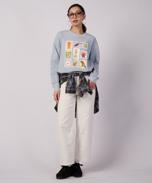 Eddie Bauer(エディーバウアー)の「アソート グラフィック 長袖Tシャツ(Tシャツ/カットソー・レディース・アイボリー/ライトブルー/スモークピンク/ブラック・XL/L/M/S)」の12枚目の写真