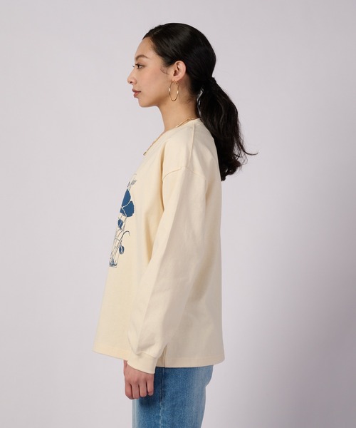Eddie Bauer(エディーバウアー)の「アソート グラフィック 長袖Tシャツ(Tシャツ/カットソー・レディース・アイボリー/ライトブルー/スモークピンク/ブラック・XL/L/M/S)」の15枚目の写真