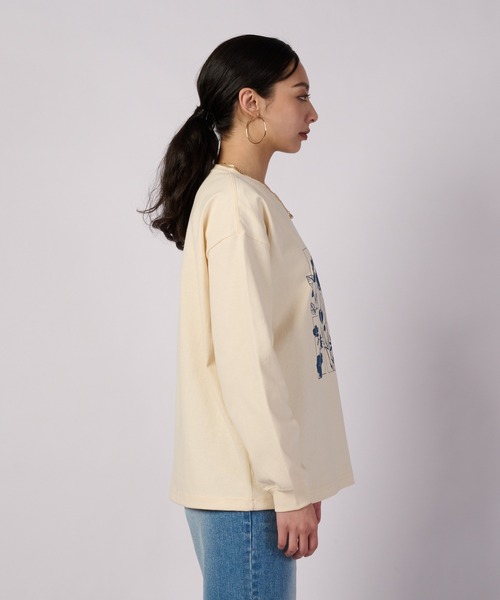Eddie Bauer(エディーバウアー)の「アソート グラフィック 長袖Tシャツ(Tシャツ/カットソー・レディース・アイボリー/ライトブルー/スモークピンク/ブラック・XL/L/M/S)」の8枚目の写真