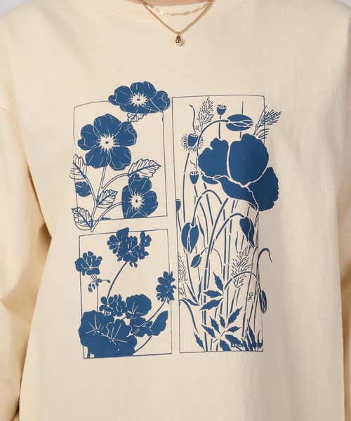 Eddie Bauer(エディーバウアー)の「アソート グラフィック 長袖Tシャツ(Tシャツ/カットソー・レディース・アイボリー/ライトブルー/スモークピンク/ブラック・XL/L/M/S)」の18枚目の写真