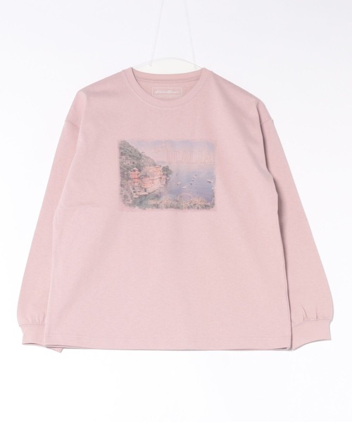 Eddie Bauer(エディーバウアー)の「アソート グラフィック 長袖Tシャツ(Tシャツ/カットソー・レディース・アイボリー/ライトブルー/スモークピンク/ブラック・XL/L/M/S)」の7枚目の写真
