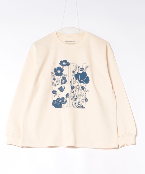 Eddie Bauer(エディーバウアー)の「アソート グラフィック 長袖Tシャツ(Tシャツ/カットソー・レディース・アイボリー/ライトブルー/スモークピンク/ブラック・XL/L/M/S)」の5枚目の写真