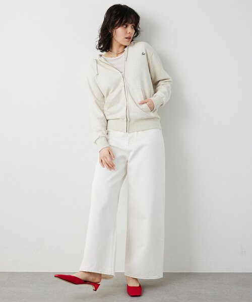 Whim Gazette(ウィムガゼット)の「ハイウエストデニムパンツ(デニムパンツ・レディース・ブルー/オフホワイト・38/36)」の14枚目の写真