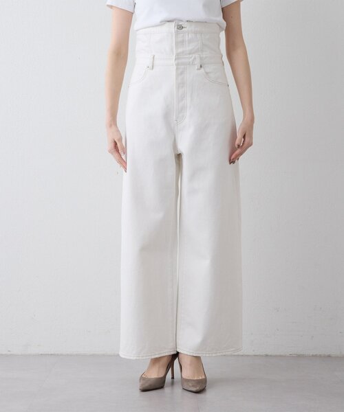 Whim Gazette(ウィムガゼット)の「ハイウエストデニムパンツ(デニムパンツ・レディース・ブルー/オフホワイト・38/36)」の22枚目の写真