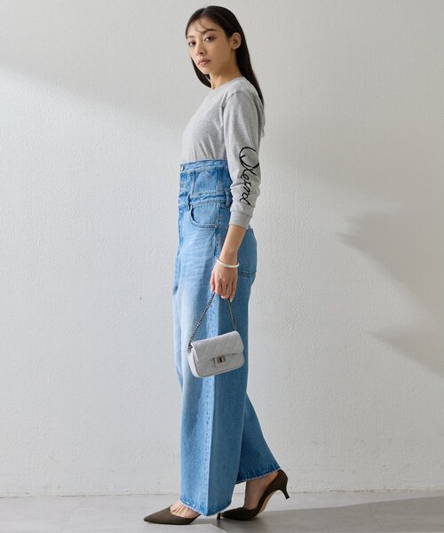 Whim Gazette(ウィムガゼット)の「ハイウエストデニムパンツ(デニムパンツ・レディース・ブルー/オフホワイト・38/36)」の18枚目の写真