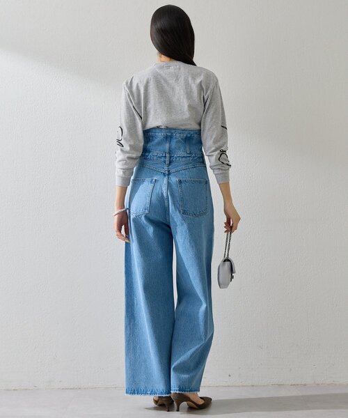 Whim Gazette(ウィムガゼット)の「ハイウエストデニムパンツ(デニムパンツ・レディース・ブルー/オフホワイト・38/36)」の19枚目の写真
