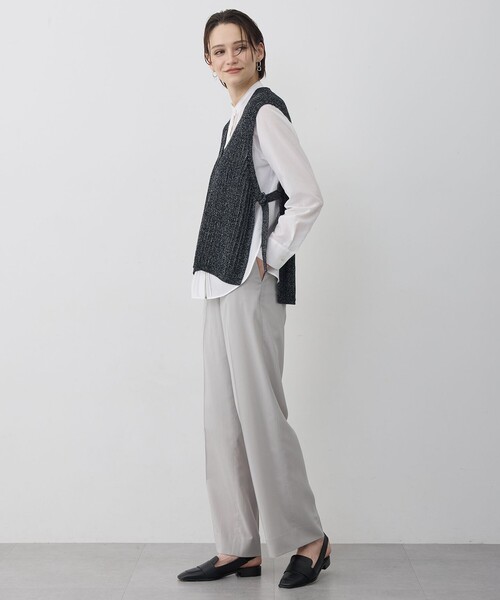 ICB(アイシービー)の「ハイツイストドライメッシュ ワイドストレートパンツ(その他パンツ・レディース・ブラック系/ライトイエロー系・6/2/4)」の20枚目の写真