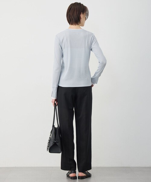 ICB(アイシービー)の「ハイツイストドライメッシュ ワイドストレートパンツ(その他パンツ・レディース・ブラック系/ライトイエロー系・6/2/4)」の11枚目の写真