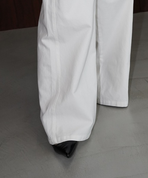 chuclla（チュクラ）の「エンブロイダリー ワイドパンツ chw26s097（その他パンツ・レディース・ホワイト/ベージュ・L/S/M）」の12枚目の写真