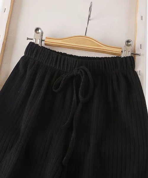 aimoha(アイモハ)の「【aimoha-KIDS-】キッズ リブワイドパンツ(その他パンツ・キッズ・ベージュ/ブラック/グレー・130/140/120/110/100/90)」の10枚目の写真