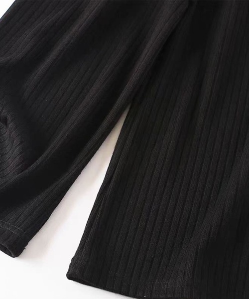 aimoha(アイモハ)の「【aimoha-KIDS-】キッズ リブワイドパンツ(その他パンツ・キッズ・ベージュ/ブラック/グレー・130/140/120/110/100/90)」の11枚目の写真