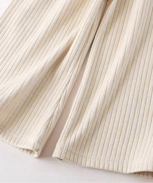 aimoha(アイモハ)の「【aimoha-KIDS-】キッズ リブワイドパンツ(その他パンツ・キッズ・ベージュ/ブラック/グレー・130/140/120/110/100/90)」の13枚目の写真