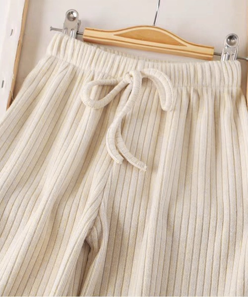 aimoha(アイモハ)の「【aimoha-KIDS-】キッズ リブワイドパンツ(その他パンツ・キッズ・ベージュ/ブラック/グレー・130/140/120/110/100/90)」の12枚目の写真