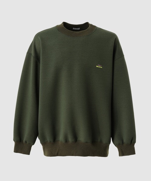 kolor BEACON（カラービーコン）の「26SBM-T05231（スウェット・メンズ・ヘザーグレー/カーキ/ブラック・1/2）」の3枚目の写真