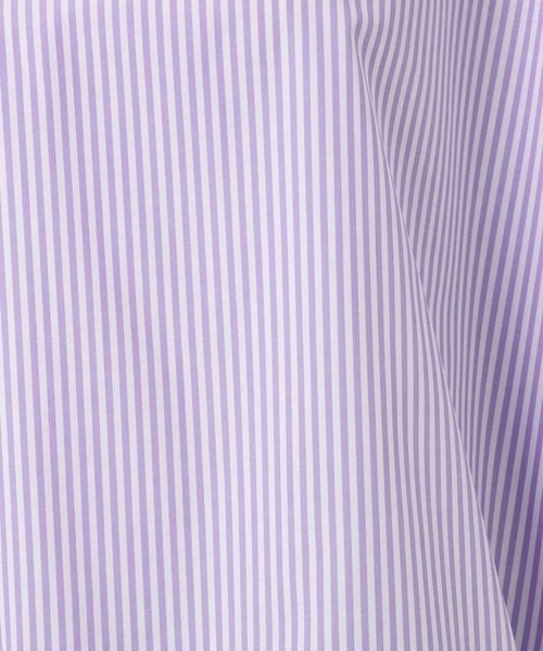 MK MICHEL KLEIN（エムケーミッシェルクラン）の「ロールネック ギャザースリーブブラウス/接触冷感/洗える（シャツ/ブラウス・レディース・ライトブルー/ラベンダー/ネイビー・38）」の9枚目の写真