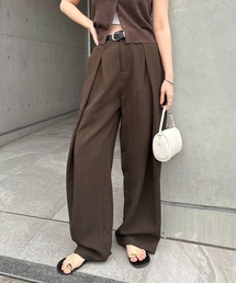 ツイルディープタックコクーンパンツ