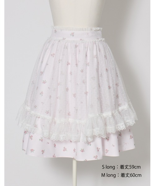 mellfy memory(メルフィーメモリー)の「Love to doll baby rose skirt(スカート・レディース・ピンク/ホワイト・Mサイズ/mini/Sサイズ/long/Sサイズ/mini/Mサイズ/long)」の9枚目の写真