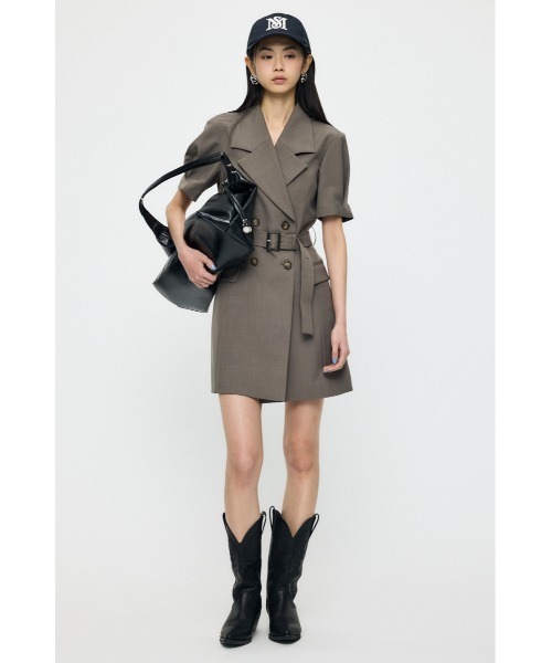 MOUSSY(マウジー)の「【26年SS新作】TRENCH ミニドレス(ワンピース・レディース・グレー/ネイビー/ブラウン・1/2)」の5枚目の写真